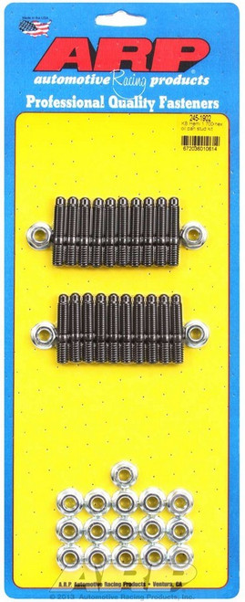 Oil Pan Stud - Hex Nuts - 1.700 in Long - Chromoly - Black Oxide - Mopar 426 Hemi - Set of 20