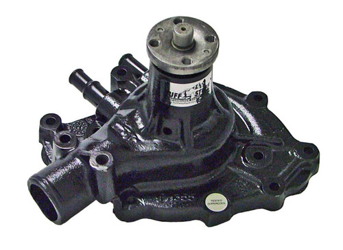 Water Pump - Mechanical - Supercool - High Volume - Iron - Black Powder Coat - Small Block Ford - Each