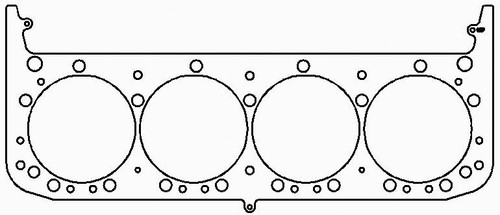 Cylinder Head Gasket - MLX - 4.220 in Bore - 0.040 in Compression Thickness - Multi-Layered Stainless Steel - Small Block Chevy - Each