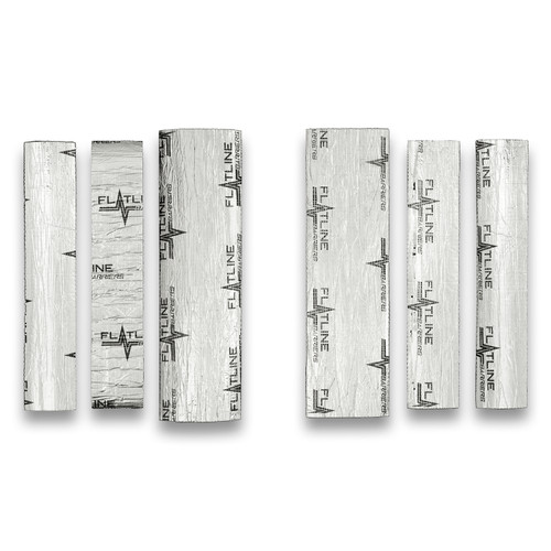 Heat and Sound Barrier - Pre-Cut - Doors - Aluminum / Foam - Silver / Black - Chevy Truck 1937-46 - Kit