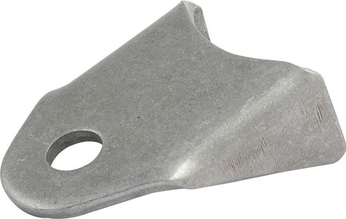 Chassis Tab - Body Brace - Radius - Gusseted - 3/8 in Mounting Hole - 1/8 in Thick - Steel - Natural - Set of 25