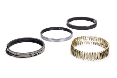 Piston Rings - Premium Ductile Moly - 4.030 in Bore - File Fit - 1/16 x 1/16 x 3/16 in Thick - Low Tension - Ductile Iron - Plasma Moly - 8-Cylinder - Kit