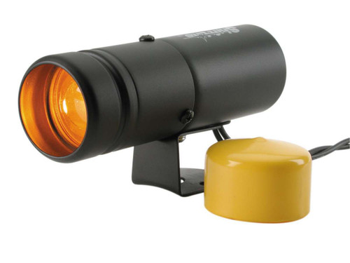 Shift Light - 1-5/8 in Diameter - Amber Lens - Black Case - Autometer Gauges - Each
