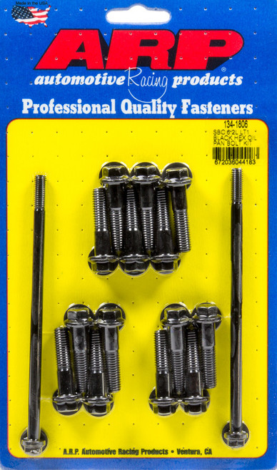 Oil Pan Bolt Kit - Hex Head - Chromoly - Black Oxide - GM GenV LT-Series - Kit