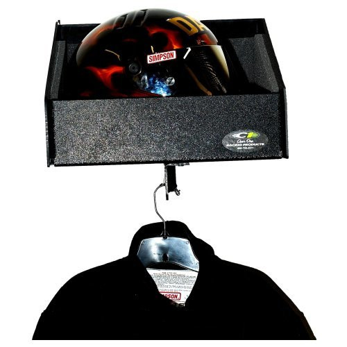 Helmet Shelf - 1 Bay - Foam Lining - 15.5 x 13 x 13 in - Plastic - Black - Each Helmet Shelf - 1 Bay - Foam Lining - 15.5 x 13 x 13 in - Plastic - Black - Each