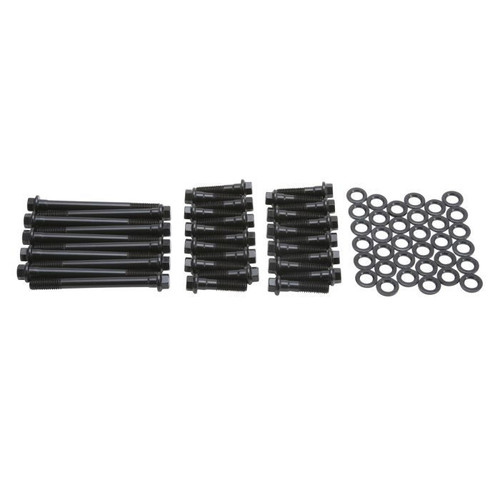 Cylinder Head Bolt Kit - E-Series - Hex Head - Chromoly - Black Oxide - Edelbrock Victor Heads - Mopar B / RB-Series - Kit