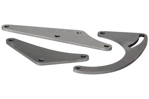 Alternator Bracket - Passenger Side - Low Mount - Head / Water Pump Mount - Steel - Natural - Short Water Pump - GM Alternator - Big Block Chevy - Kit