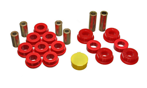 Control Arm Bushing - Hyper-Flex - Front - Polyurethane / Steel - Red / Cadmium - Honda Accord / Odyssey 1994-97 - Kit