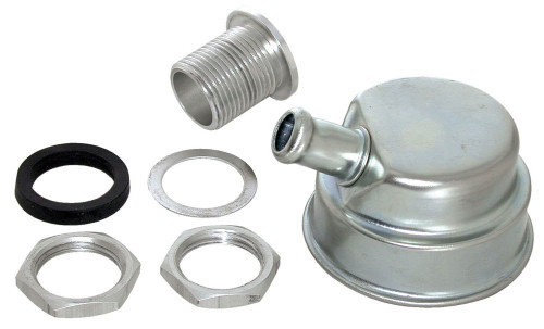 Breather - Screw-In - Round - 1-1/4 in Hole - Positive Locking - 5/8 in Evacuation Fitting - Steel - Zinc Plated - Kit Breather - Screw-In - Round - 1-1/4 in Hole - Positive Locking - 5/8 in Evacuation Fitting - Steel - Zinc Plated - Kit