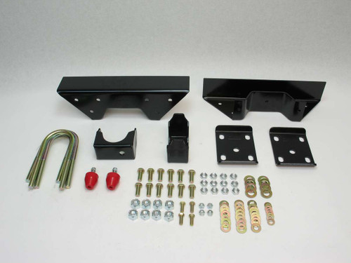Rear Flip Kit - 6 in Lowering - Brackets / Hardware - Steel - Black Powder Coat - GM Fullsize Truck 1973-87 - Kit Rear Flip Kit - 6 in Lowering - Brackets / Hardware - Steel - Black Powder Coat - GM Fullsize Truck 1973-87 - Kit