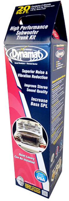 Sound Barrier - Extreme Trunk Kit - 18 x 32 in Sheet - 0.400 in Thick - Self Adhesive Backing - Aluminum / Rubber - Blue - Set of 5