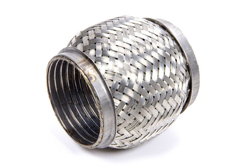Exhaust Flex Pipe - TurboFlex - Weld-On - Flexible - 3 in Inlet - 3 in Outlet - 4 in Long - Stainless - Each