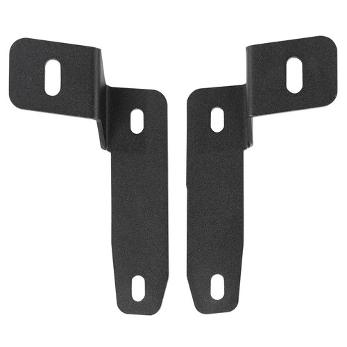 Light Bracket Kit - Cowl Mount - Outside Mount - Steel - Black Powder Coat - Light Cubes - Jeep Wrangler JL 2018-19 - Pair