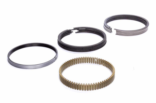 Piston Rings - Racing Rings - 3.810 in Bore - File Fit - 1.5 x 1.5 x 3.0 mm Thick - Low Tension - Steel - Plasma Moly - 8-Cylinder - Kit