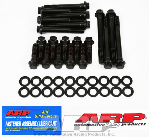 Cylinder Head Bolt Kit - High Performance Series - Hex Head - Chromoly - Black Oxide - W-2 / W-2 Econo / Edelbrock RPM - Small Block Mopar - Kit