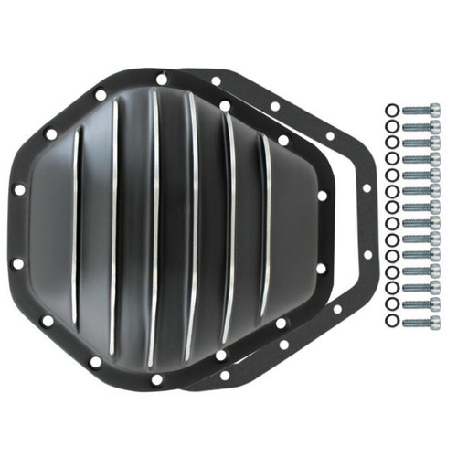 Differential Cover - Aluminum - Black Anodized - 10.5 in - GM 14 Bolt - Each Differential Cover - Aluminum - Black Anodized - 10.5 in - GM 14 Bolt - Each