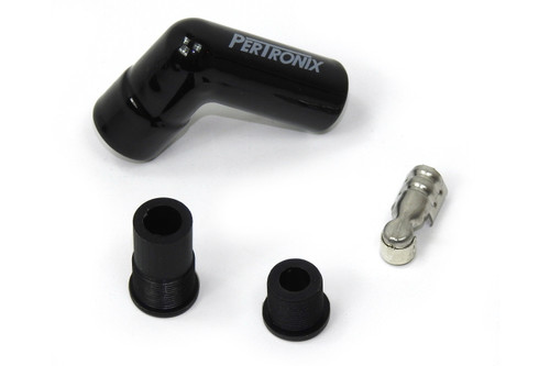 Boot / Terminal Kit - Spark Plug - 8 mm - Ceramic - Black - 90 Degree - Set of 8