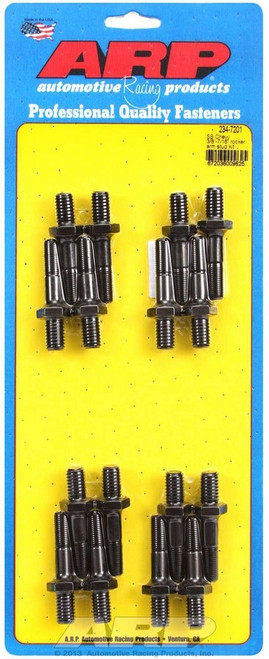 Rocker Arm Stud - Pro Series - 7/16-14 in Base Thread - 3/8-24 in Top Thread - 1.750 in Effective Stud Length - Chromoly - Universal - Set of 16
