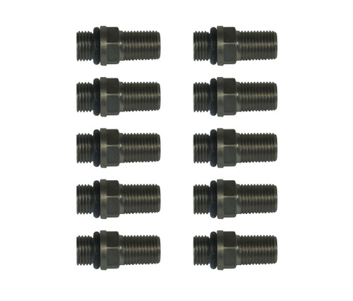 Schrader Valve - Stainless - Natural - Set of 10