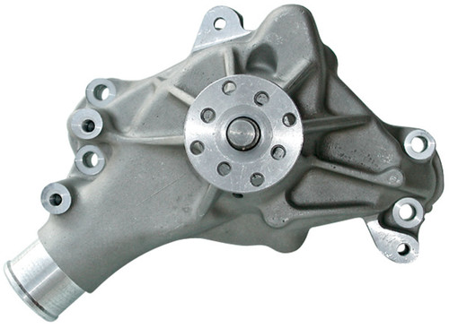Water Pump - Mechanical - Long Design - Aluminum - Natural - Small Block Chevy - Each