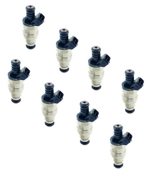 Fuel Injector - 19 lb/hr - High Impedance - EV1 / Minitmer Connector - Universal - Set of 8