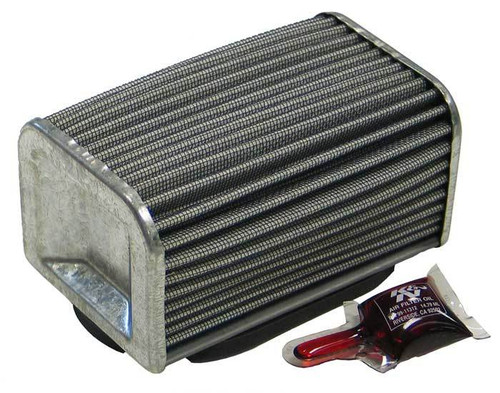 Air Filter Element - Rectangular - 2.81 in Height - Cotton Gauze - Gray - Kawasaki Motorcycle 1980-2006
