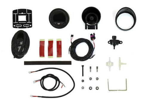 Boost / Vacuum Gauge - EVO Premium - 30 in HG-35 psi - Electric - Digital - 2-1/16 in Diameter - Black Face - Blue / Green / Red / White LED - Each