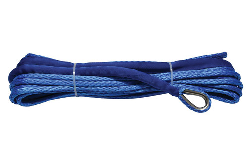 Winch Rope - 5/16 in OD - 55 ft Long - Synthetic - Blue - Superwinch S7500 - Each