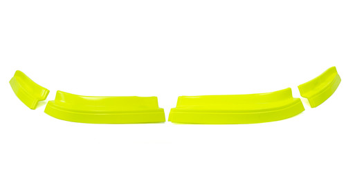 Air Valance - MD3 Evolution - 4 Piece - Plastic - Fluorescent Yellow - Dirt Late Model - Kit