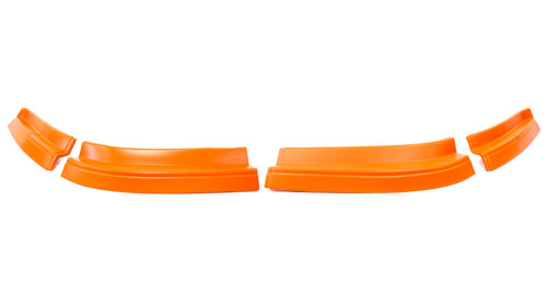 Air Valance - MD3 Evolution - 4 Piece - Plastic - Orange - Dirt Late Model - Kit