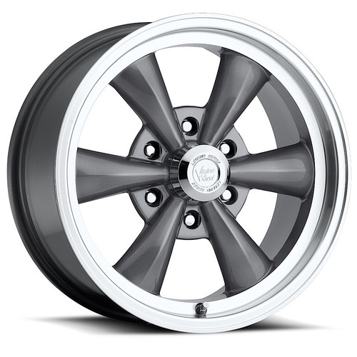 Wheel - Legend 6 - 17 x 8 in - 4.500 in Backspace - 6 x 5.50 in Bolt Pattern - Machined Lip - Aluminum - Gray - Each