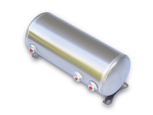Compressed Air Tank - Suspension - 3 gal - 7 in Diameter - 18.875 in Long - Aluminum - Natural - Each