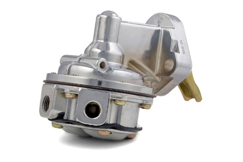 Fuel Pump - Mechanical - 80 gph - 7.8 psi - 1/4 in NPT Female Inlet / Outlet - Aluminum - Polished - Gas - Big Block Chevy - Each
