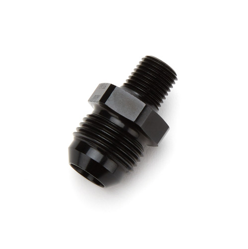 Fitting - Adapter - Straight - 10 AN Male to 1/4 in NPT Male - Aluminum - Black Anodized - Each