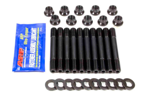 Main Stud Kit - 12 Point Nuts - 2-Bolt Mains - Chromoly - Black Oxide - Toyota 4-Cylinder - Kit