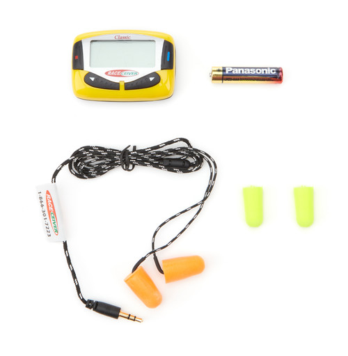 Radio Receiver - Classic Fusion Plus - LCD Screen - Semi-Pro Headphones / Holster Included - Plastic - Yellow - Each Radio Receiver - Classic Fusion Plus - LCD Screen - Semi-Pro Headphones / Holster Included - Plastic - Yellow - Each