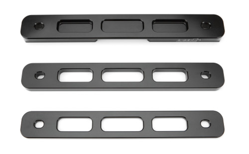 Seat Spacer - 1/2 to 1-1/4 in Spacers - 1 in Bar Mount - Aluminum - Black Anodized - Sprint Car - Kit