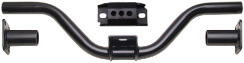 Transmission Crossmember - Weld-On - Steel - Black Paint - 6 in Drop - 26 in to 36 in Frame Rail Width - Universal - Kit