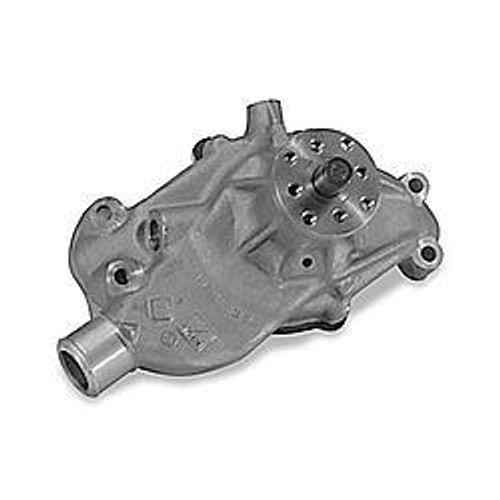 Water Pump - Mechanical - Stage 1 - Reverse Rotation - 3/4 in Pilot - Short Design - Iron - Natural - Small Block Chevy - Each