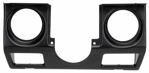 Dash Panel - Direct Fit - Two 3-3/8 in Holes - Plastic - Black - Jeep Wrangler YJ 1987-95 - Each