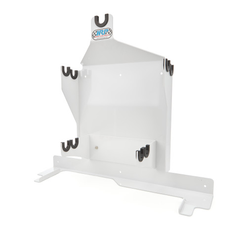 Nerf Bar and Bumper Rack - Wall Mount - U Channels - Aluminum - White Powder Coat - Each