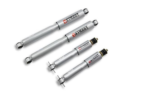 Shock - Street Performance - 0 to 7 in Lowered - Twintube - Steel - Silver Paint - Front / Rear - GM Compact SUV / Truck / Fullsize SUV / Truck 1994-2005 - Kit Shock - Street Performance - 0 to 7 in Lowered - Twintube - Steel - Silver Paint - Front / Rear - GM Compact SUV / Truck / Fullsize SUV / Truck 1994-2005 - Kit