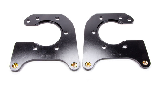Brake Caliper Bracket - Rear - Aluminum - Black Anodized - 2.5 in Offset - Dynalite Caliper - Big Ford - Pair Brake Caliper Bracket - Rear - Aluminum - Black Anodized - 2.5 in Offset - Dynalite Caliper - Big Ford - Pair