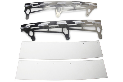 Spoiler - 60 x 6.5 in - 90 Degrees - 2-Piece - Polycarbonate Spoiler - Natural Aluminum Brackets - ABC NextGen - Kit Spoiler - 60 x 6.5 in - 90 Degrees - 2-Piece - Polycarbonate Spoiler - Natural Aluminum Brackets - ABC NextGen - Kit