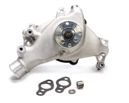 Water Pump - Mechanical - Supercool - High Volume - Long Design - Aluminum - Natural - Small Block Chevy - Each