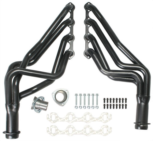 Headers - Street - 1-5/8 in Primary - 3 in Collector - Steel - Black Paint - Small Block Ford - Ford / Mercury 1964-77 - Pair