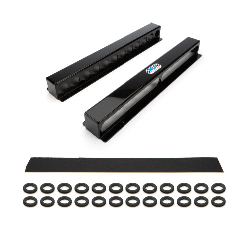 Torsion Bar Rack - Wall Mount - 12 Bar Capacity - Aluminum - Black Powder Coat - Each