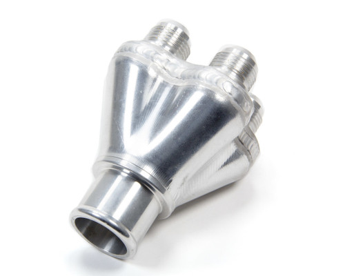 Fitting - Manifold - Four 12 AN Male Inlet - One 1-1/2 in Hose Barb - Welded - Aluminum - Natural - Coolant System - Each