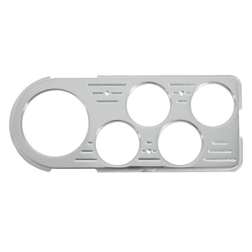Dash Panel - Direct-Fit - Four 2-1/16 in Holes - One 3-1/8 in Hole - Aluminum - Polished - Ford Fullsize Truck 1948-50 - Each Dash Panel - Direct-Fit - Four 2-1/16 in Holes - One 3-1/8 in Hole - Aluminum - Polished - Ford Fullsize Truck 1948-50 - Each