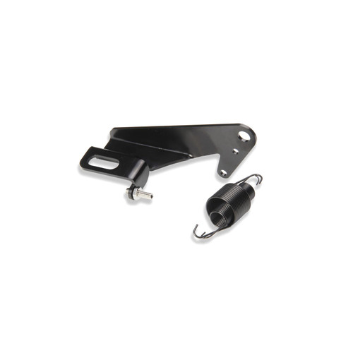 Throttle Cable Bracket - Throttle Body Mount - Kickdown / Return Springs - Stainless - Black Powder Coat - Lokar Cable - Holley Sniper EFI - Each Throttle Cable Bracket - Throttle Body Mount - Kickdown / Return Springs - Stainless - Black Powder Coat - Lokar Cable - Holley Sniper EFI - Each